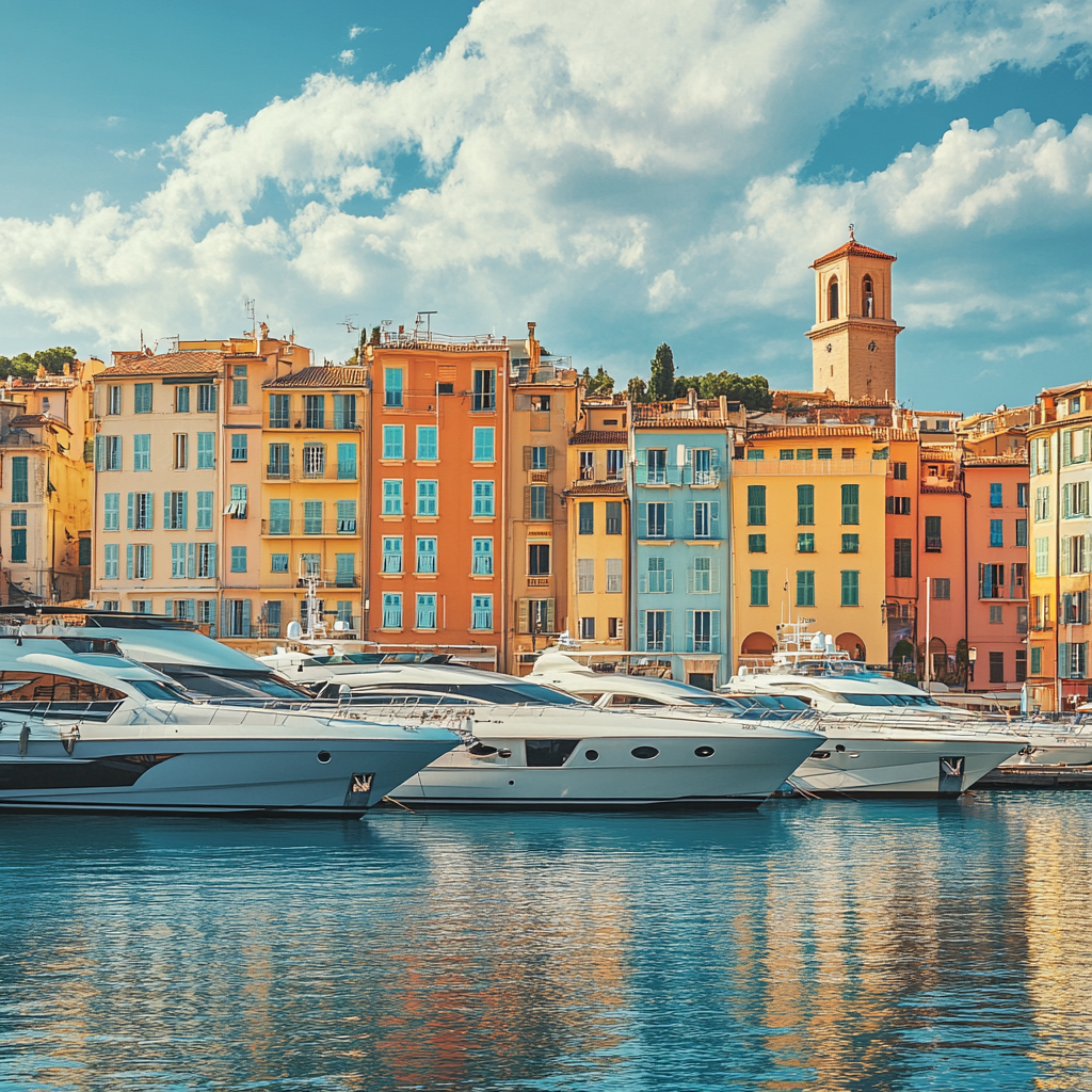 Saint-Tropez old port luxury yachts French Riviera glamour