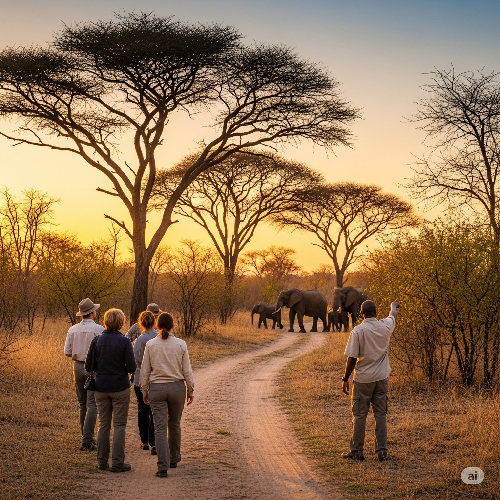 Shoulder season Zambia walking safari: April wildlife viewing