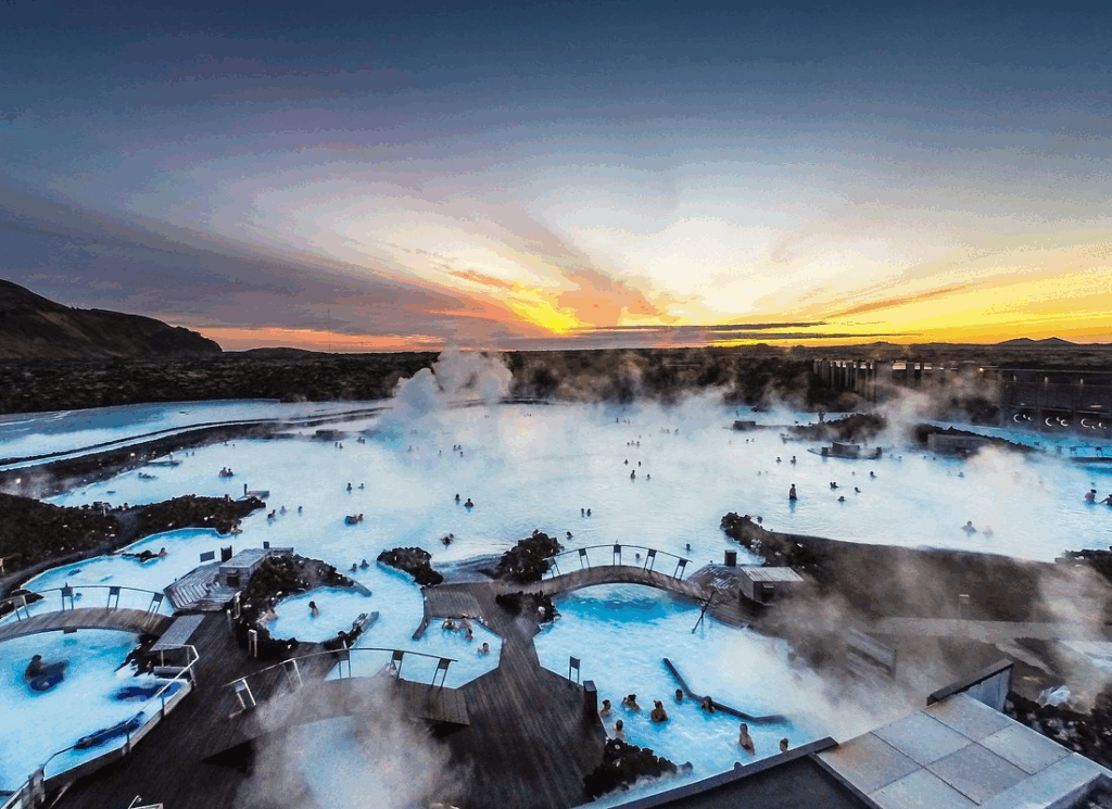 Natural healing mineral springs in geothermal landscape | Earth's therapeutic elixirs

